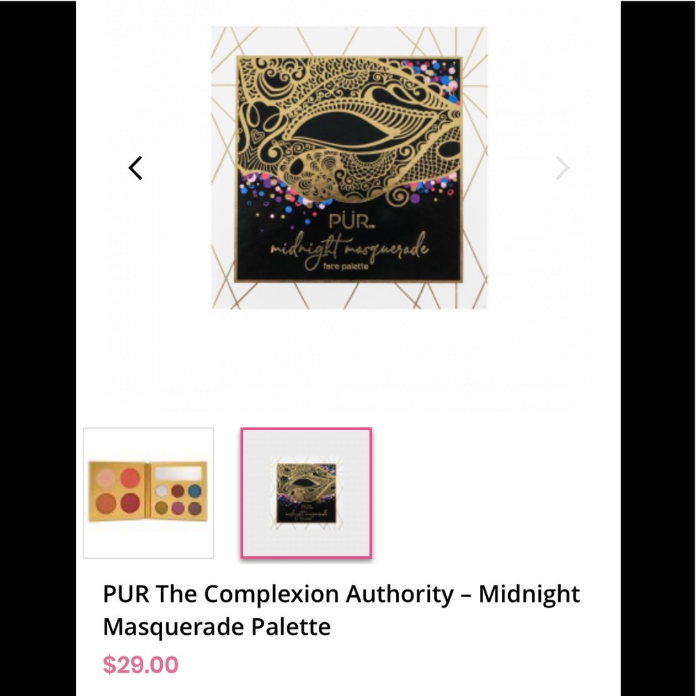 PUR MIDNIGHT MASQUERADE FACE PALETTE 🎨